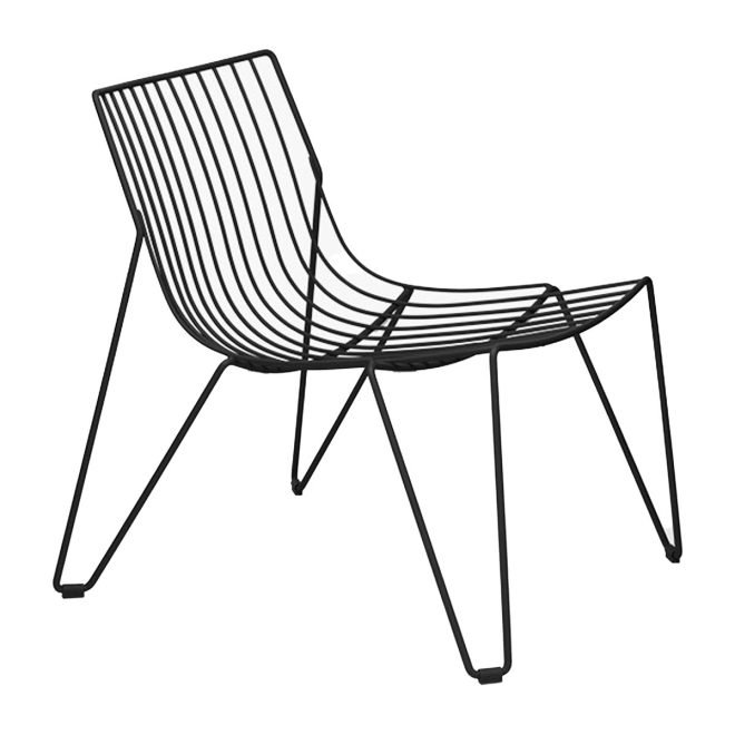 Massproductions tio easy chair loungestol black