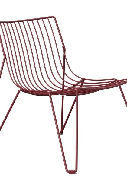 Massproductions tio easy chair loungestol wine red