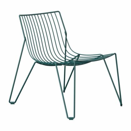 Massproductions tio easy chair loungestol blue green