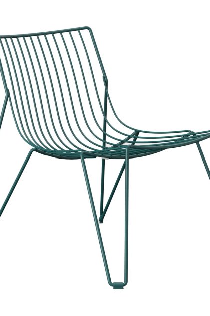 Massproductions tio easy chair loungestol blue green