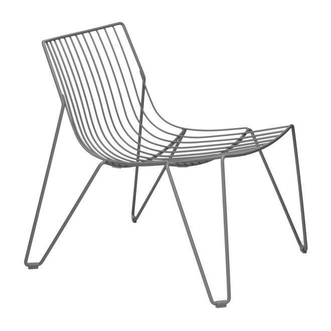 Massproductions tio easy chair loungestol stone grey