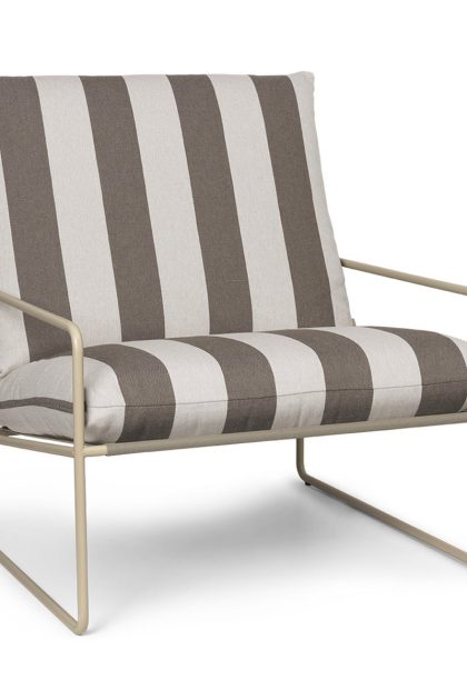 Ferm living desert fåtölj cash stripe-chocolate