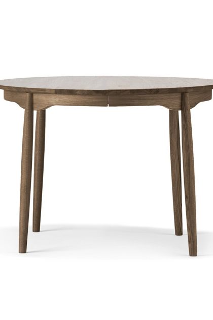 Stolab carl matbord ek smoked oak Ø115 cm, fast skiva (ej delbart)