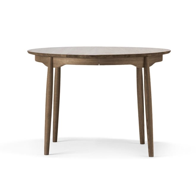 Stolab carl matbord ek smoked oak Ø115 cm, fast skiva (ej delbart)