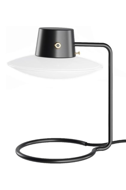 Louis poulsen aj oxford bordslampa 28 cm svart opalglas