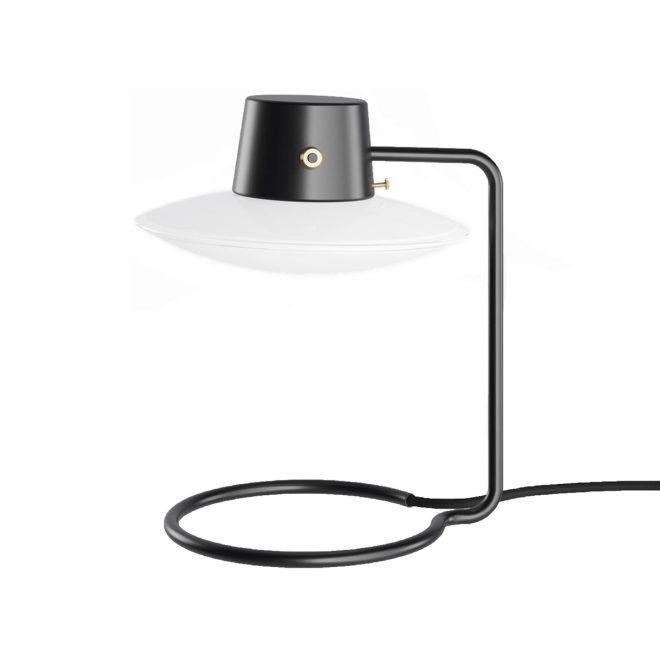 Louis poulsen aj oxford bordslampa 28 cm svart opalglas