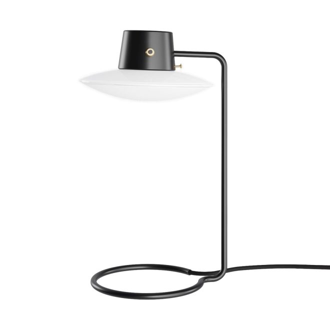 Louis poulsen aj oxford bordslampa 41 cm svart opalglas