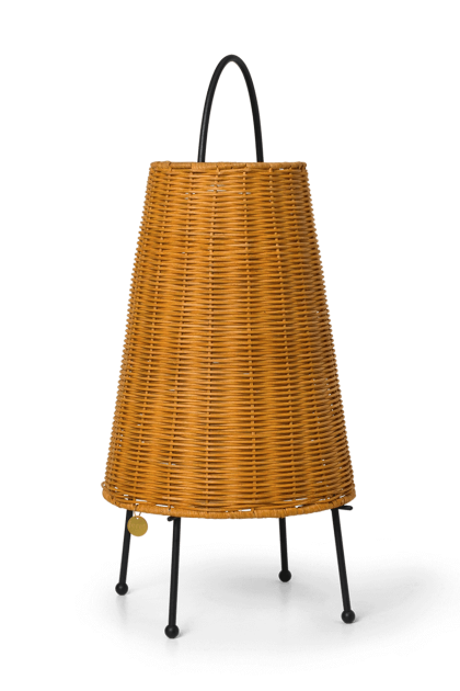 Ferm living porti braided bordslampa 50 cm natural