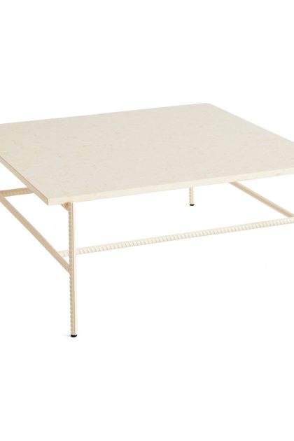 Hay rebar soffbord 80x84x33 cm beige marble-alabaster