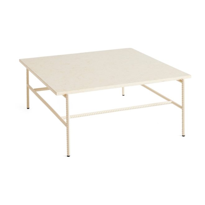 Hay rebar soffbord 80x84x33 cm beige marble-alabaster