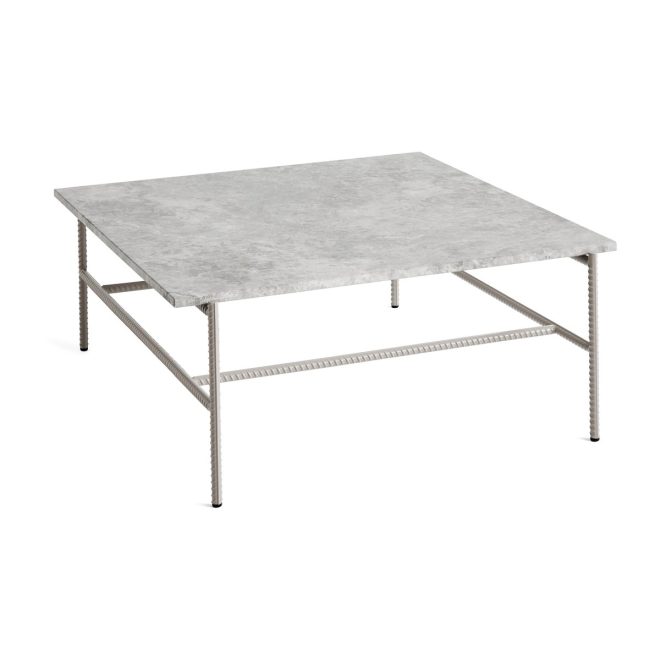 Hay rebar soffbord 80x84x33 cm grey marble-fossil