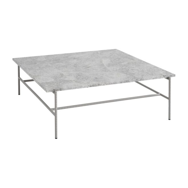 Hay rebar soffbord 100x104x33 cm grey marble-fossil