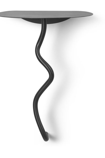 Ferm living curvature väggbord black brass