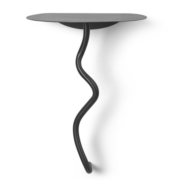 Ferm living curvature väggbord black brass