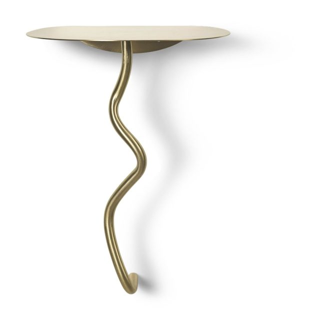 Ferm living curvature väggbord brass
