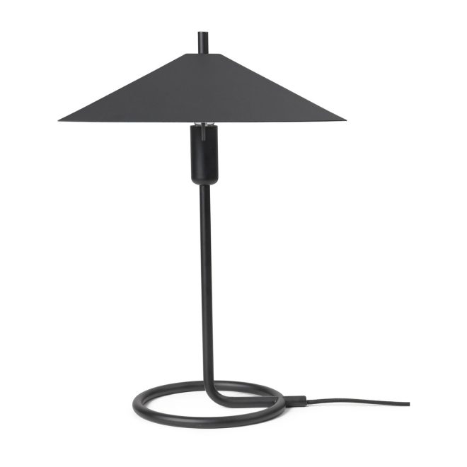 Ferm living filo square bordslampa black-black