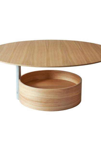 Maze parasol l soffbord Ø90 cm oak