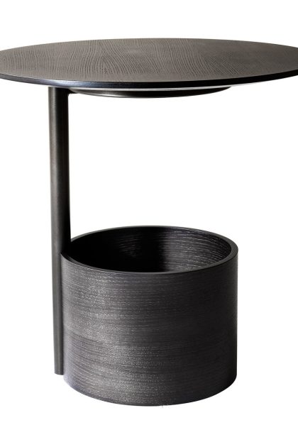 Maze parasol s soffbord Ø50 cm dark stained oak