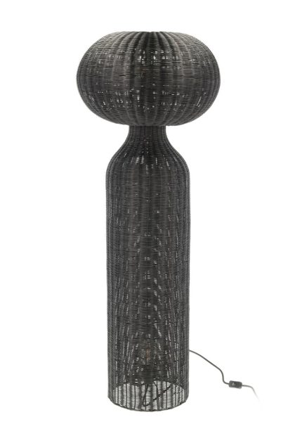 Villa collection werna golvlampa Ø50x130 cm black rattan