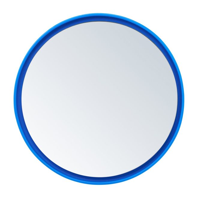 Design letters mirror mirror bordsspegel Ø21 cm cobalt blue