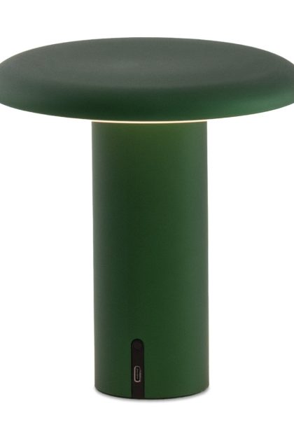 Artemide takku portabel bordslampa 19 cm anodized green