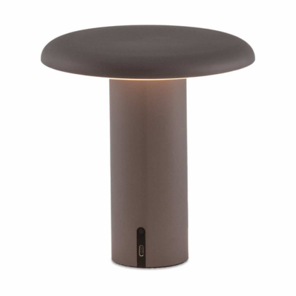 Artemide takku portabel bordslampa 19 cm anodized grey