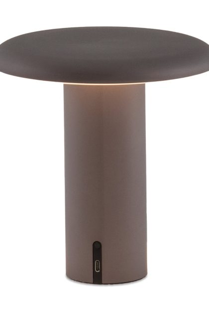 Artemide takku portabel bordslampa 19 cm anodized grey
