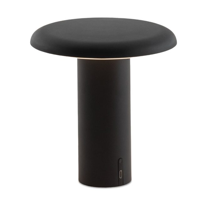 Artemide takku portabel bordslampa 19 cm varnished black