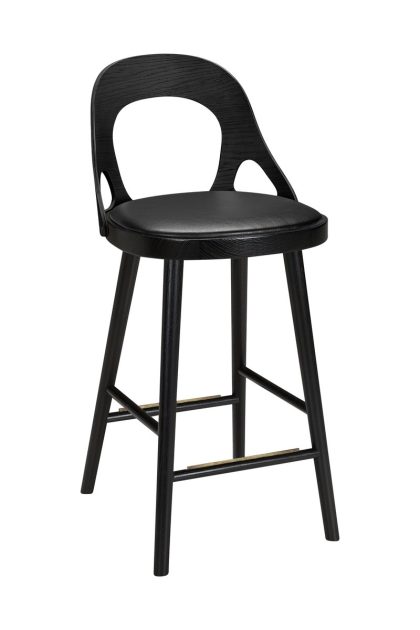 Hans k colibri barstol 63 cm ek svart bets-svart dyna