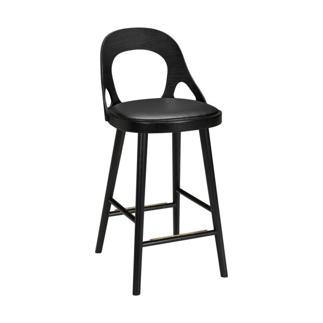 Hans k colibri barstol 74 cm svart bets-svart dyna