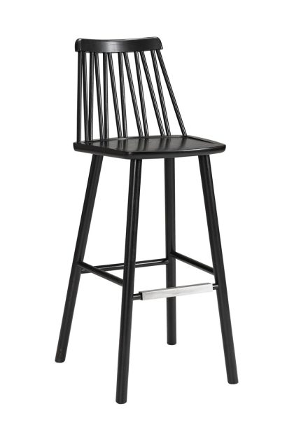 Hans k zigzag barstol 78 cm svart bets