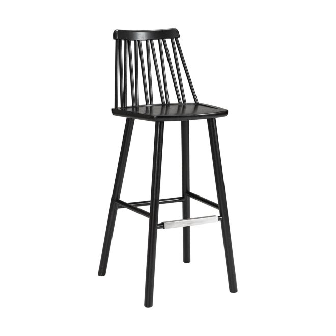 Hans k zigzag barstol 78 cm svart bets