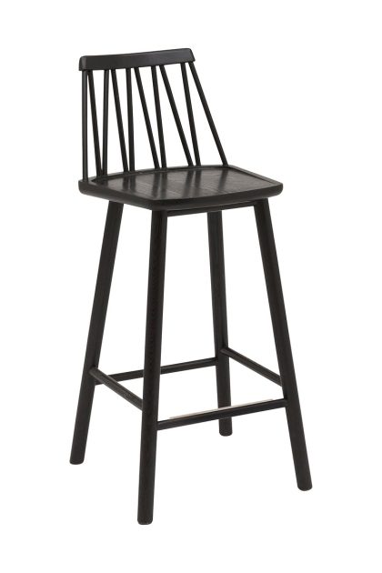 Hans k zigzag barstol 63 cm svart bets