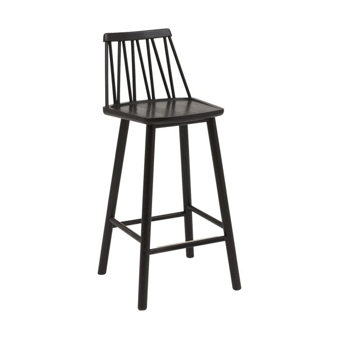 Hans k zigzag barstol 63 cm svart bets
