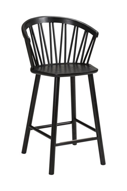 Hans k zigzag barstol karm 63 cm svart bets