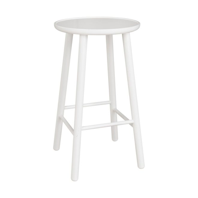 Hans k zigzag barpall 63 cm vit björk