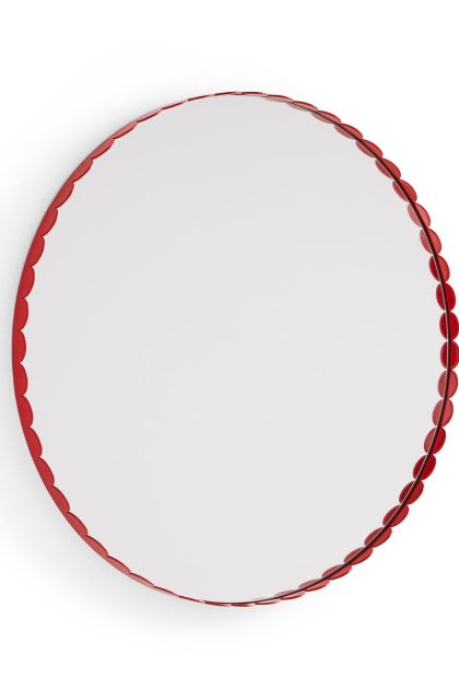 Hay arcs mirror spegel Ø60 cm red