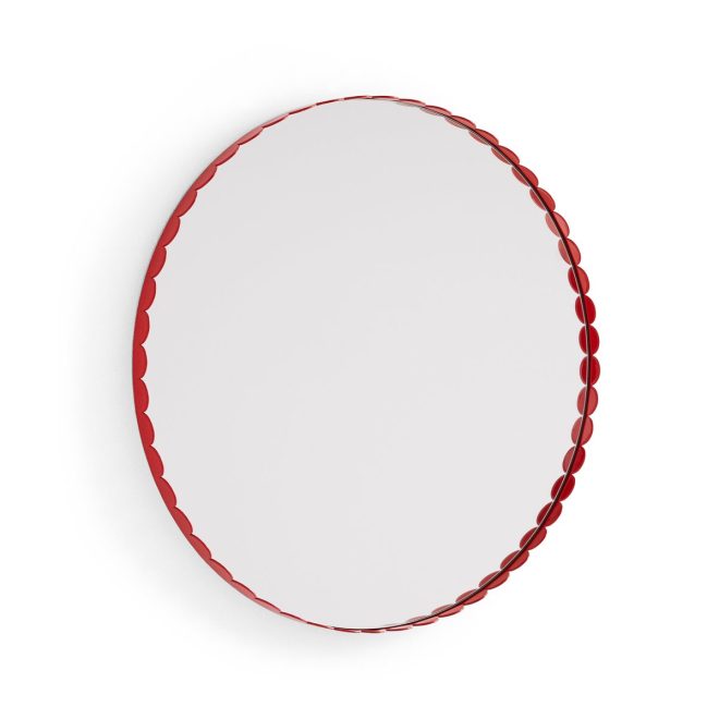 Hay arcs mirror spegel Ø60 cm red