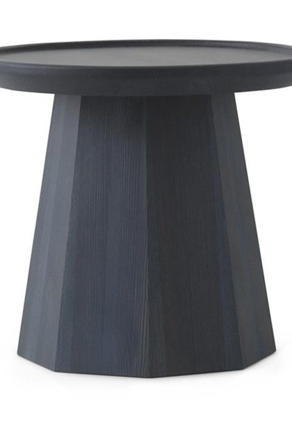 Normann copenhagen pine table small sidobord Ø45 cm h:40,6 cm dark blue