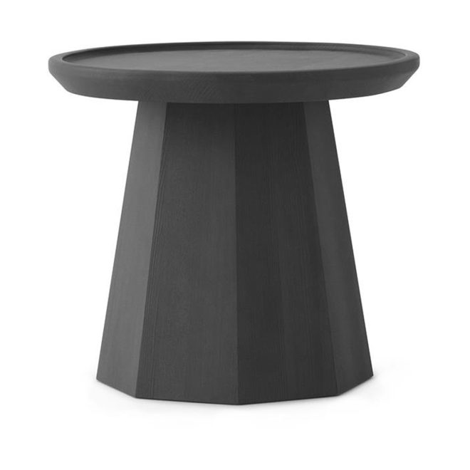 Normann copenhagen pine table small sidobord Ø45 cm h:40,6 cm dark grey