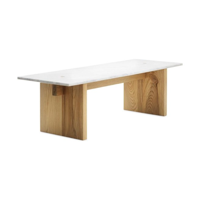 Normann copenhagen solid table soffbord 130x38,5x40 cm white