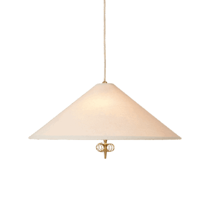 Gubi 1967 taklampa canvas-mässing