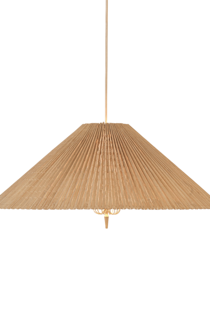 Gubi 1972 taklampa Ø60 cm bambu-mässing