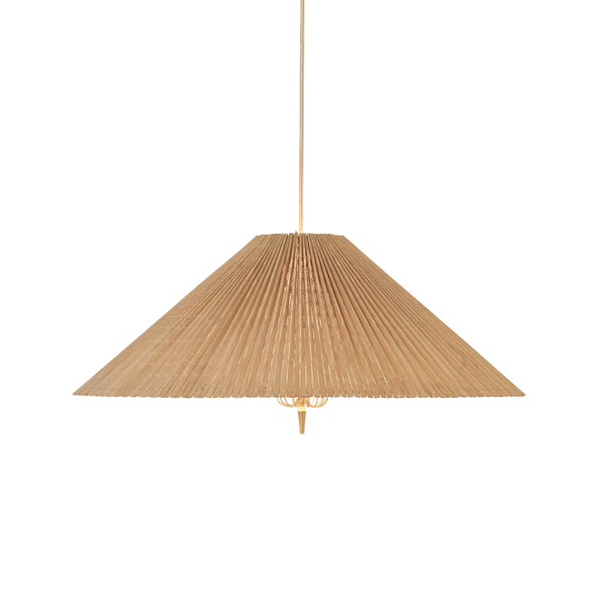 Gubi 1972 taklampa Ø60 cm bambu-mässing