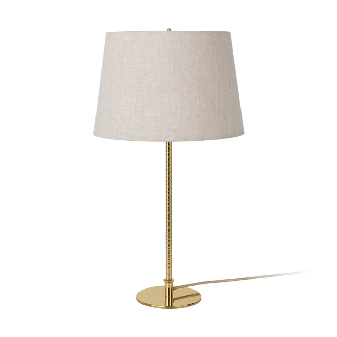 Gubi 9205 bordslampa canvas-mässing