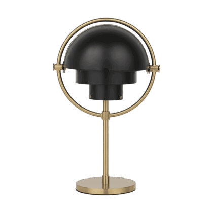 Gubi multi-lite portabel lampa black semi matt-brass