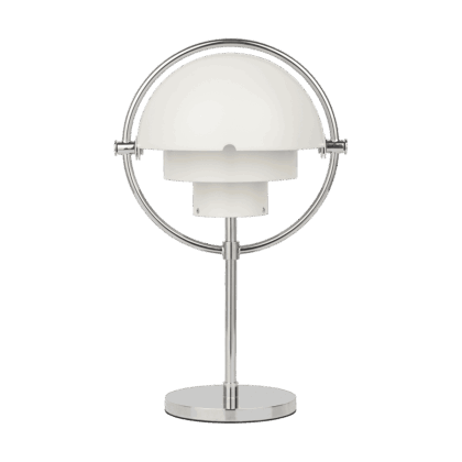 Gubi multi-lite portabel lampa white semi matt-chrome