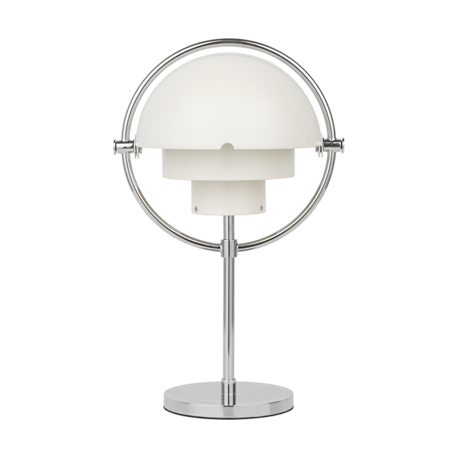 Gubi multi-lite portabel lampa white semi matt-chrome