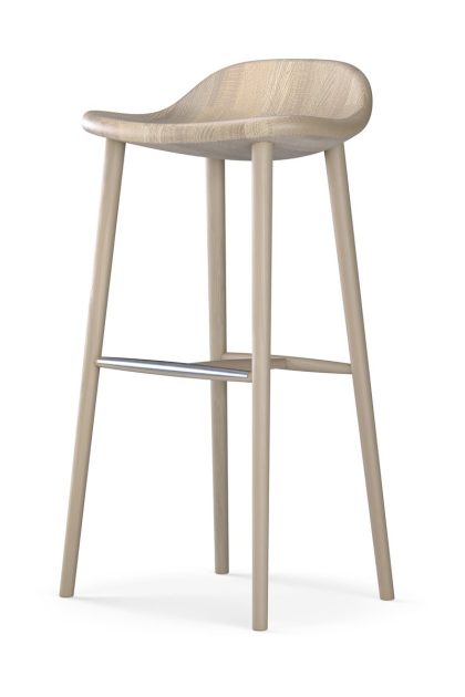 Stolab miss holly barstol h78 ek ljus mattlack