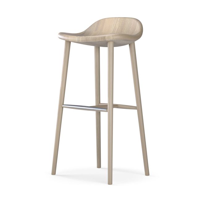 Stolab miss holly barstol h78 ek ljus mattlack